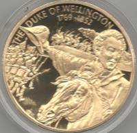 (2002) Монета Восточно-Карибские штаты 2002 год 2 доллара "Герцог Веллингтон"  Позолота Медь-Никель 